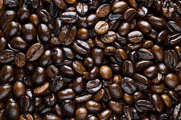 Image showing Coffee beans background