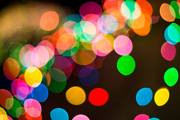 Image showing Bokeh. Abstract blurred light background