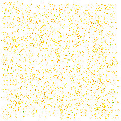 Image showing Yellow Confetti Isolated