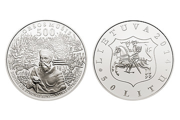 Image showing commemorative circulation 50 litas coin