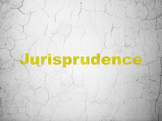 Image showing Law concept: Jurisprudence on wall background