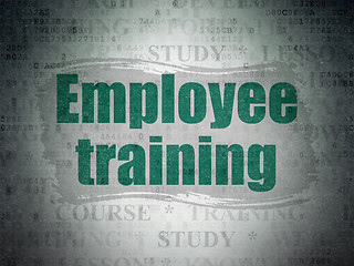 Image showing Learning concept: Employee Training on Digital Paper background