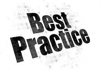 Image showing Learning concept: Best Practice on Digital background