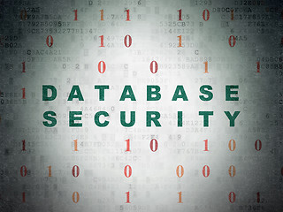 Image showing Database concept: Database Security on Digital Paper background