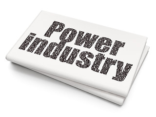 Image showing Industry concept: Power Industry on Blank Newspaper background