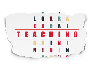 Image showing Studying concept: Teaching in Crossword Puzzle