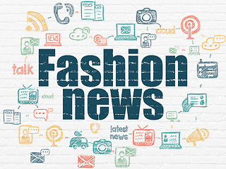 Image showing News concept: Fashion News on wall background