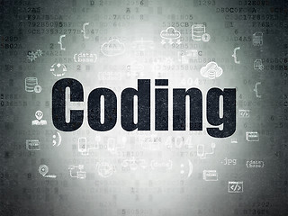 Image showing Software concept: Coding on Digital Paper background