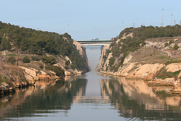 Image showing canal and bridges