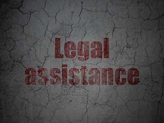 Image showing Law concept: Legal Assistance on grunge wall background