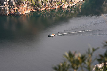 Image showing sailling in calm sea