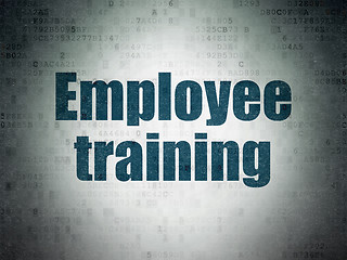 Image showing Education concept: Employee Training on Digital Paper background