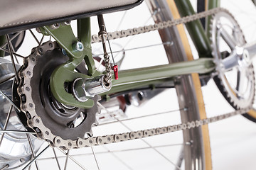 Image showing Vintage bicycle crank