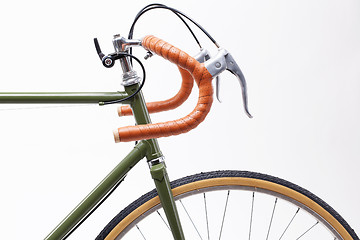 Image showing Vintage bicycle handlebar