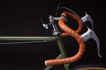 Image showing Vintage bicycle handlebar