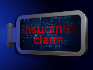 Image showing Insurance concept: Insurance Claim on billboard background
