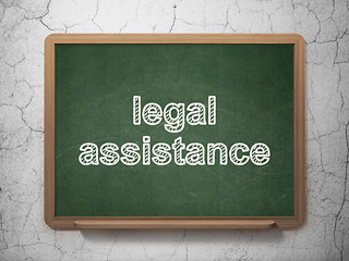 Image showing Law concept: Legal Assistance on chalkboard background