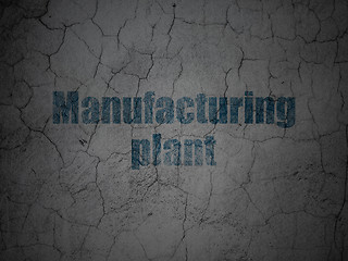 Image showing Industry concept: Manufacturing Plant on grunge wall background