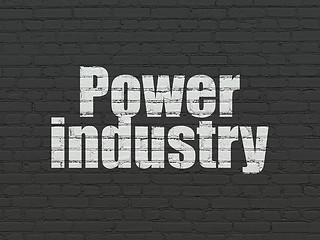 Image showing Industry concept: Power Industry on wall background