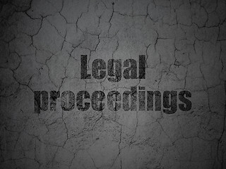 Image showing Law concept: Legal Proceedings on grunge wall background