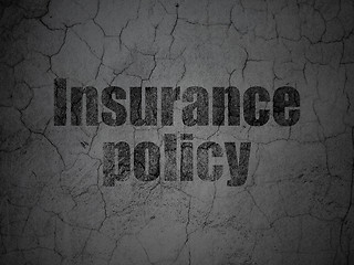 Image showing Insurance concept: Insurance Policy on grunge wall background