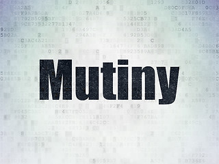 Image showing Political concept: Mutiny on Digital Paper background