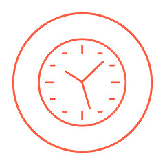 Image showing Wall clock line icon.