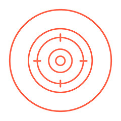 Image showing Target board line icon.