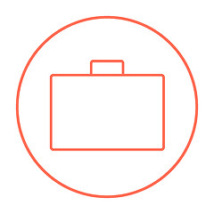 Image showing Briefcase line icon.