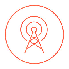 Image showing Antenna line icon.