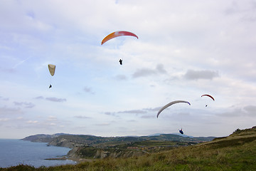 Image showing parachuting