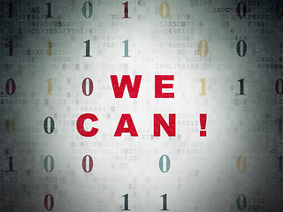 Image showing Finance concept: We Can! on Digital Paper background