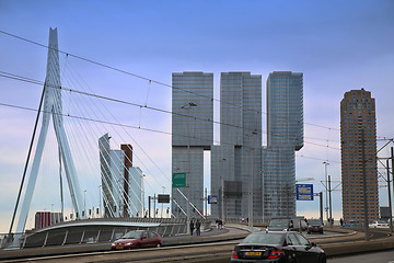 Image showing ROTTERDAM, THE NETHERLANDS - 18 AUGUST: Rotterdam is a city mode