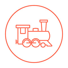 Image showing Train line icon.