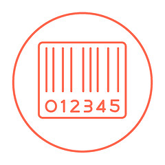 Image showing Barcode line icon.