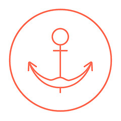 Image showing Anchor line icon.