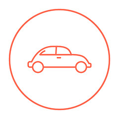 Image showing Car line icon.