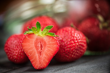 Image showing Fresh ripe strawberry