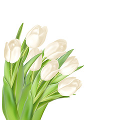 Image showing Tulips decorative background. EPS 10