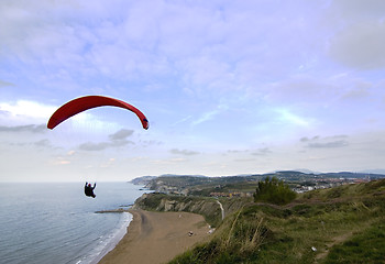 Image showing parachuting