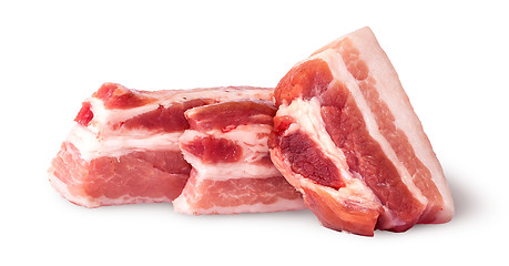 Image showing Three pieces of bacon