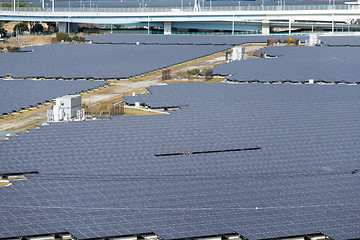 Image showing Solar panel in power plant