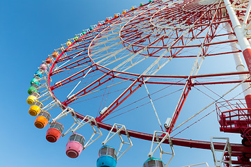 Image showing Colourful Ferris wheel 