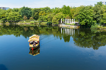 Image showing Tourism boat in the park