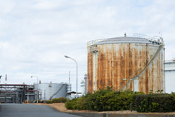 Image showing Oil Tank in factory