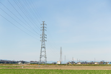 Image showing Metal tower of Power Lines