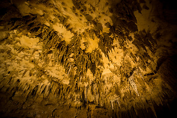 Image showing Stalactites in cave at Okinawa