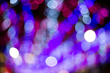 Image showing Abstract background design with defocused night city illuminatio