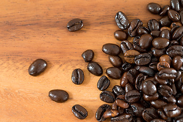 Image showing Coffee bean on table