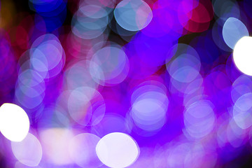 Image showing Night urban bokeh abstract background